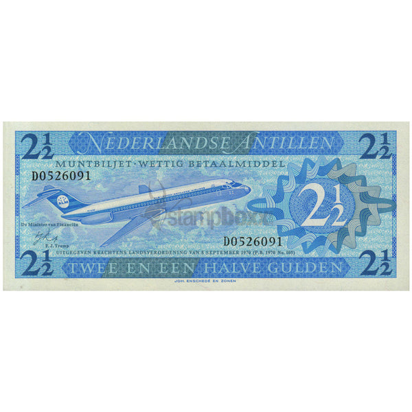 NETHERLANDS ANTILLES 2½ GULDEN 1970 P-21 UNC