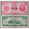 NETHERLANDS INDIES 10 GULDEN 1943 P-114 USED - RARE