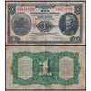 NETHERLANDS INDIES 1 GULDEN 1943 P-111 USED GRADE