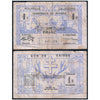 NEW CALEDONIA 1 FRANC 1943 P-52 USED GRADE