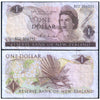 NEW ZEALAND 1 DOLLAR 1967-1981 P-163b USED
