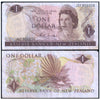 NEW ZEALAND 1 DOLLAR 1967-1981 P-163b USED