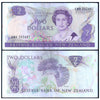 NEW ZEALAND 2 DOLLARS 1981-1992 P-170b USED