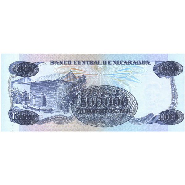 NICARAGUA 500000 CORDOBAS 1987 P-150 UNC