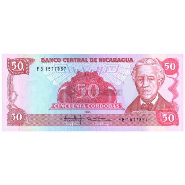 NICARAGUA 50 CORDOBAS 1985 P-153 UNC