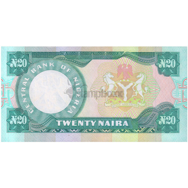 NIGERIA 20 NAIRAS 2003 P-26h UNC