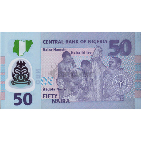 NIGERIA 50 NAIRA 2019 P-40 UNC POLYMER