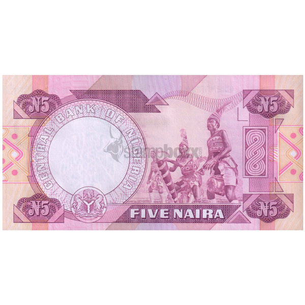 NIGERIA 5 NAIRA 1984-2000 P-24d UNC