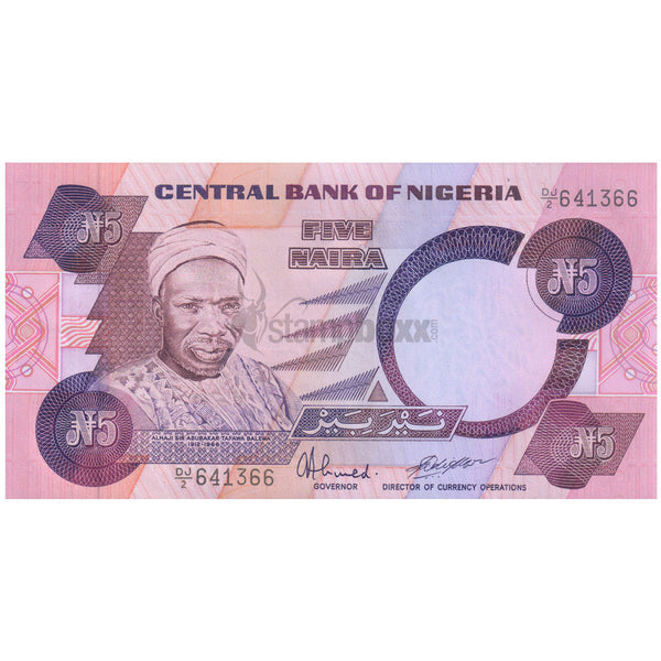 NIGERIA 5 NAIRA 1984-2000 P-24d UNC
