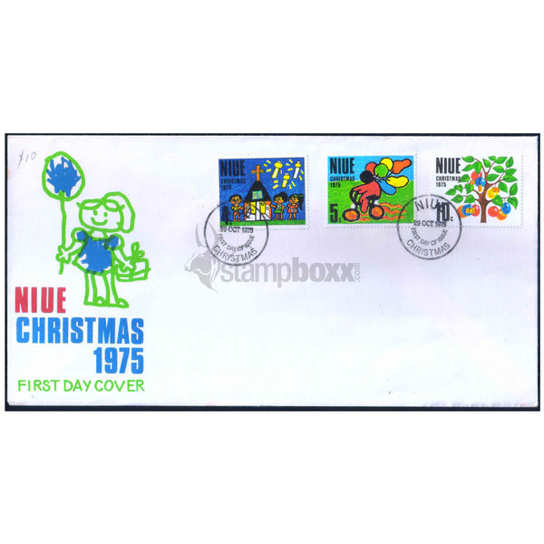 NIUE CHRISTMAS 1975 v3 FDC
