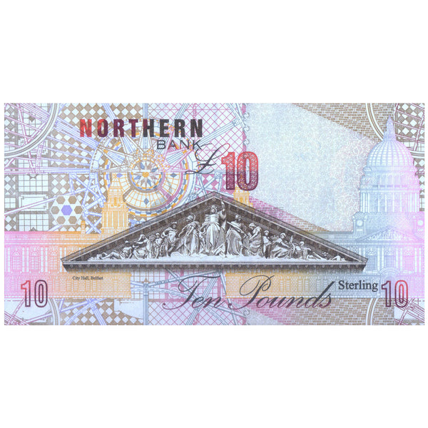 NORTHERN IRELAND 10 POUNDS 1997 & 1999 P-198a & 198b UNC