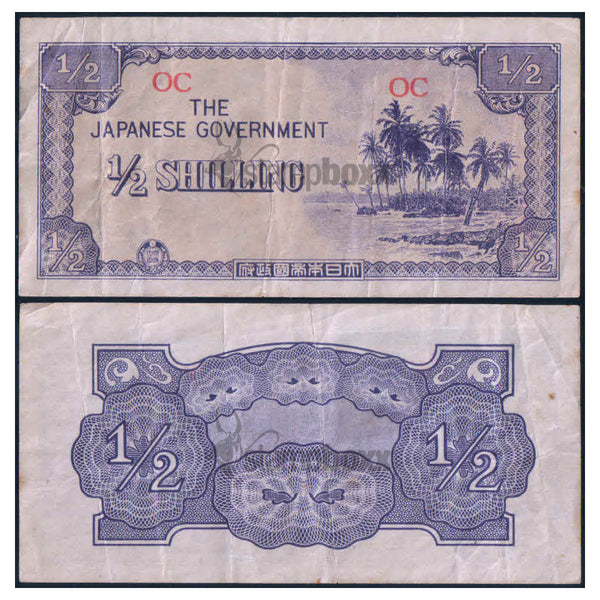OCEANIA ½ SHILLING 1941 P-1 USED GRADE