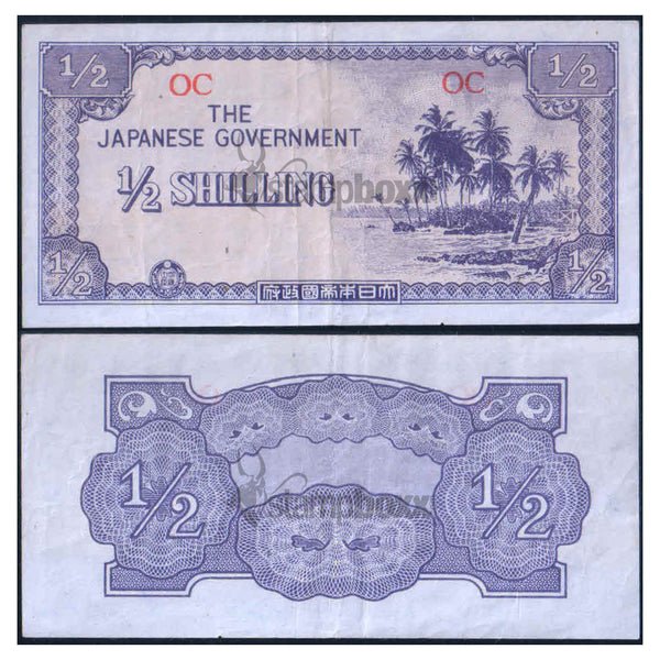 OCEANIA ½ SHILLING 1941 P-1 USED GRADE
