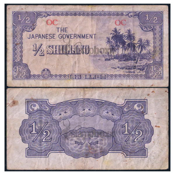 OCEANIA ½ SHILLING 1941 P-1 USED GRADE