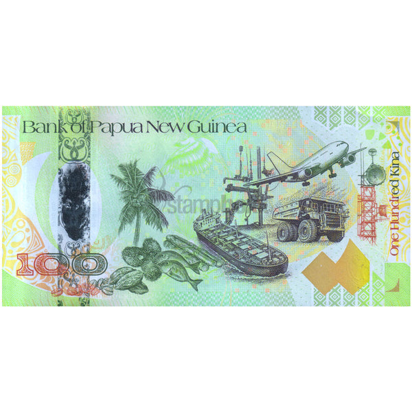 PAPUA NEW GUINEA 100 KINA 2008 P-37 UNC HYBRID