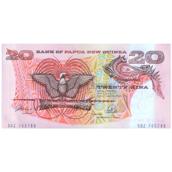 PAPUA NEW GUINEA 20 KINA 1989 P-10a UNC