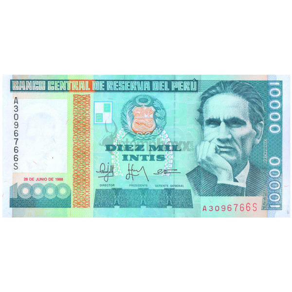 PERU 10000 INTIS 1988 P-140 UNC