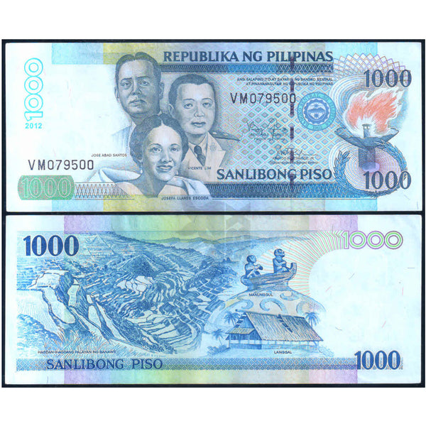 PHILIPPINES 1000 PISO 2012 P-197 USED
