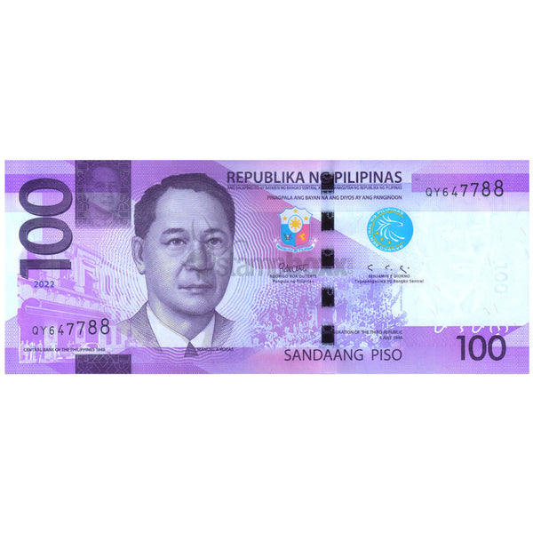 PHILIPPINES 100 PISO 2022 P-232 UNC