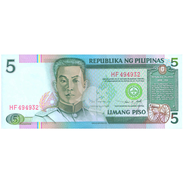 PHILIPPINES 5 PESOS 1995 P-180 UNC