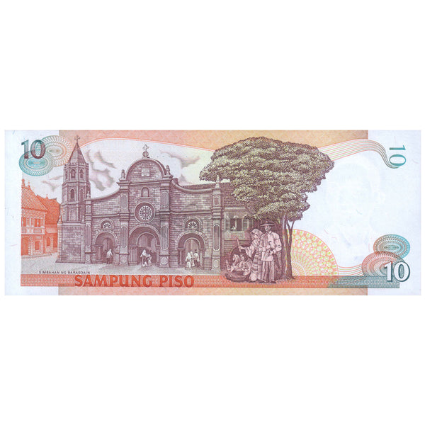 PHILIPPINES 10 PISO 1985-94 P-169a UNC