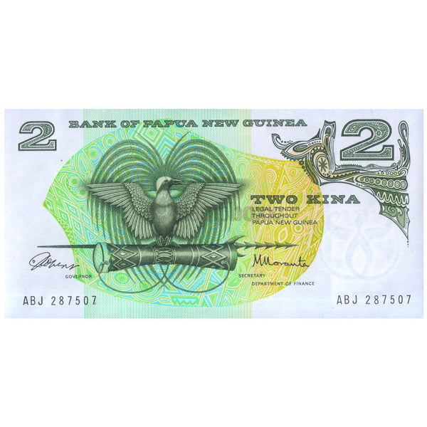 PAPUA NEW GUINEA 2 KINA 1975 P-1 UNC