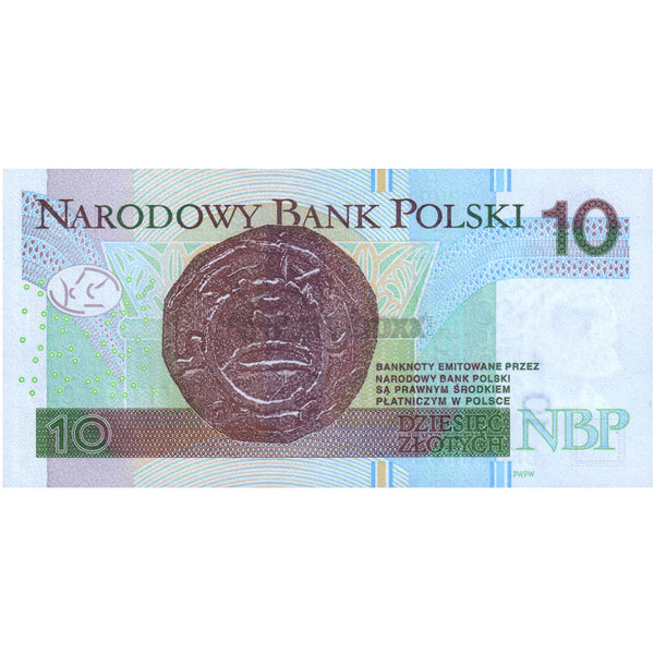 POLAND 10 ZLOTYCH 2016 P-183 UNC