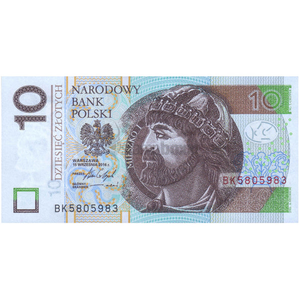 POLAND 10 ZLOTYCH 2016 P-183 UNC