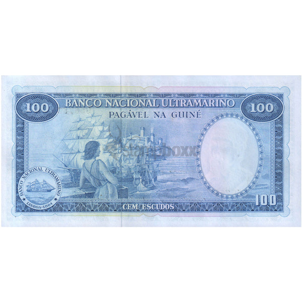 PORTUGUESE GUINEA 100 ESCUDOS 1971 P-45 UNC