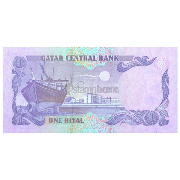 QATAR 1 RIYAL 1996 P-14 UNC