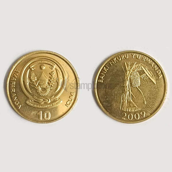 RWANDA 10 AMAFARANGA 2009 KM#34 UNC