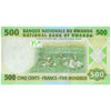 RWANDA 500 FRANCS 2004 P-30 UNC