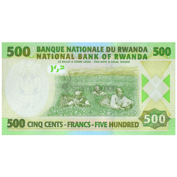 RWANDA 500 FRANCS 2004 P-30 UNC