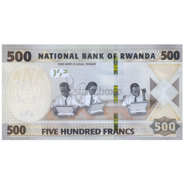 RWANDA 500 FRANCS 2019 P-42 UNC