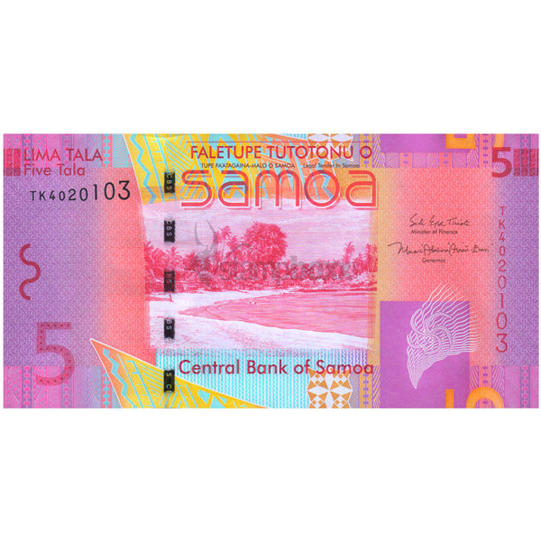 SAMOA 5 TALA 2008-17 P-38 UNC