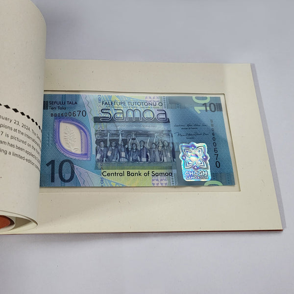 SAMOA 5-10-20 TALA 2023 P-47 UNC POLYMER FOLDER - LIMITED EDITION