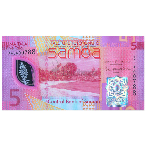 SAMOA 5-10-20 TALA 2023 P-47 UNC POLYMER FOLDER - LIMITED EDITION