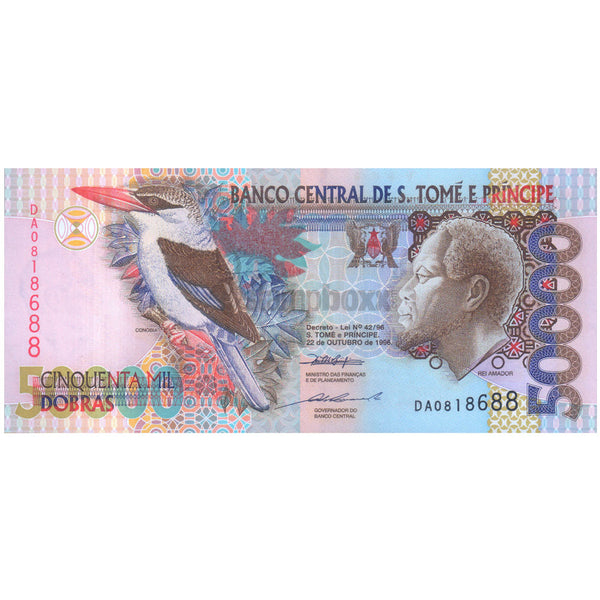 SAO TOME E PRINCIPE 50000 DOBRAS 1996 P-68a UNC