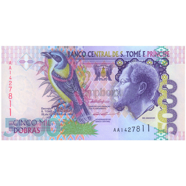 SAO TOME E PRINCIPE 5000 DOBRAS 1996 P-65a UNC