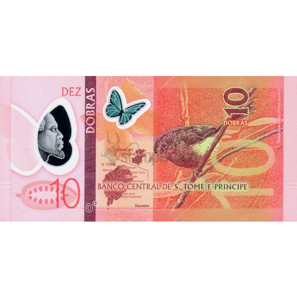 SAO TOME E PRINCIPE 10 DOBRAS 2018 P-71 UNC POLYMER