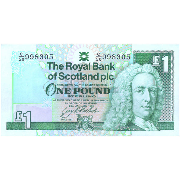 SCOTLAND 1 POUND 1996 P-351 UNC