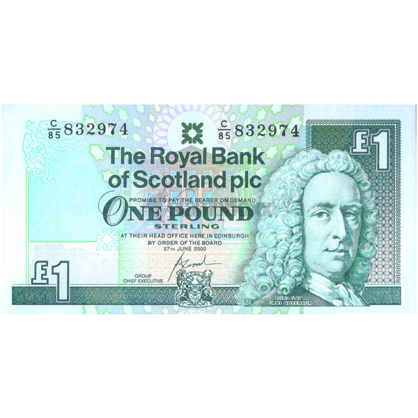 SCOTLAND 1 POUND 2000 P-351 UNC
