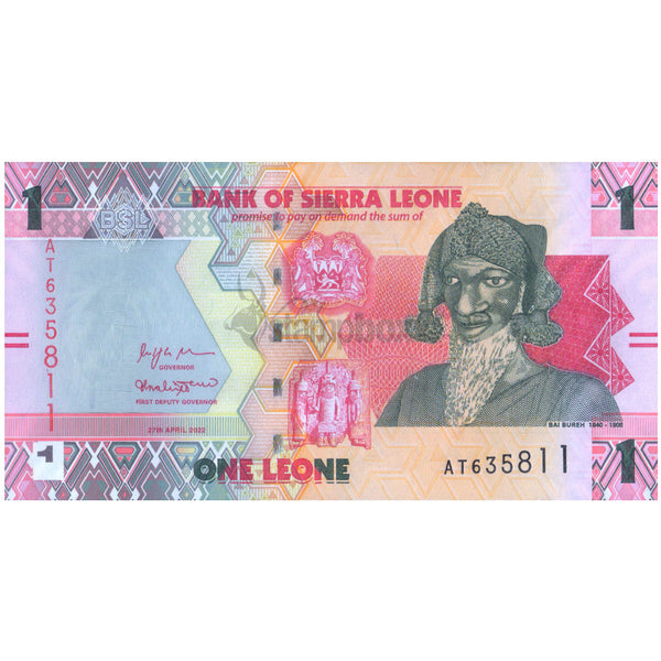 SIERRA LEONE 1 LEONE 2022 P-34 UNC