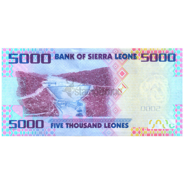 SIERRA LEONE 5000 LEONES 2010 P-32 UNC