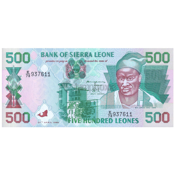 SIERRA LEONE 500 LEONES 1995 P-23a UNC
