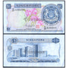SINGAPORE 1 DOLLAR 1967-72 P-1d USED GRADE