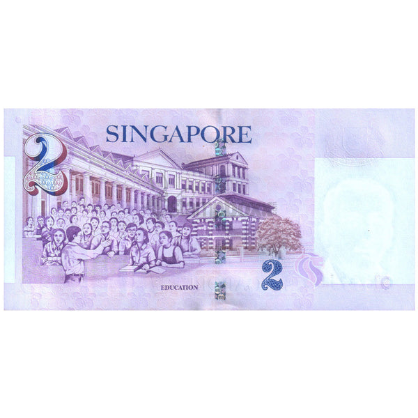 SINGAPORE 2 DOLLARS 2000 P-45 UNC - COMMEORATIVE