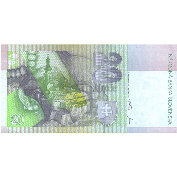 SLOVAKIA 20 KORUN 1997 P-20c UNC