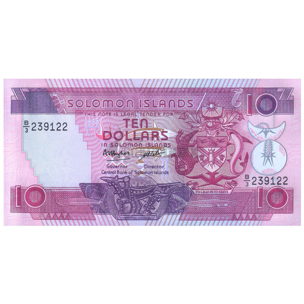 SOLOMON ISLANDS 10 DOLLARS 1986 P-15 UNC