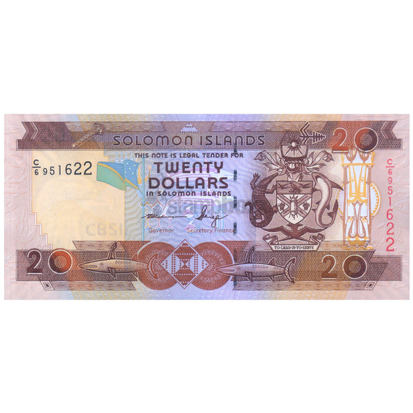 SOLOMON ISLANDS 20 DOLLARS 2011 P-28 (2) UNC